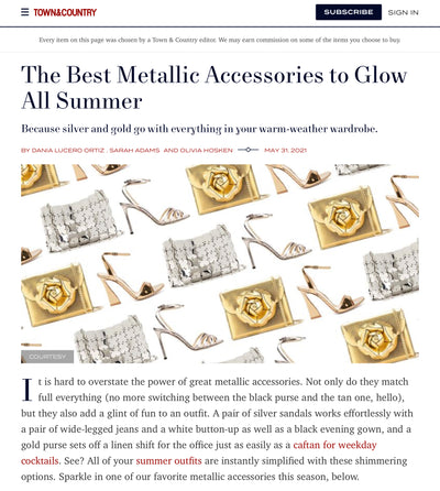 The Best Metallic Accessories to Glow All Summer