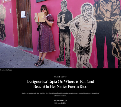 Designer Isa Tapia On Where to Eat (and Beach) In Her Native Puerto Rico